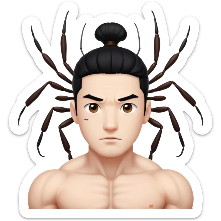 Sung Jin Woo from Solo Leveling facing the ant king of Jeju Island sticker