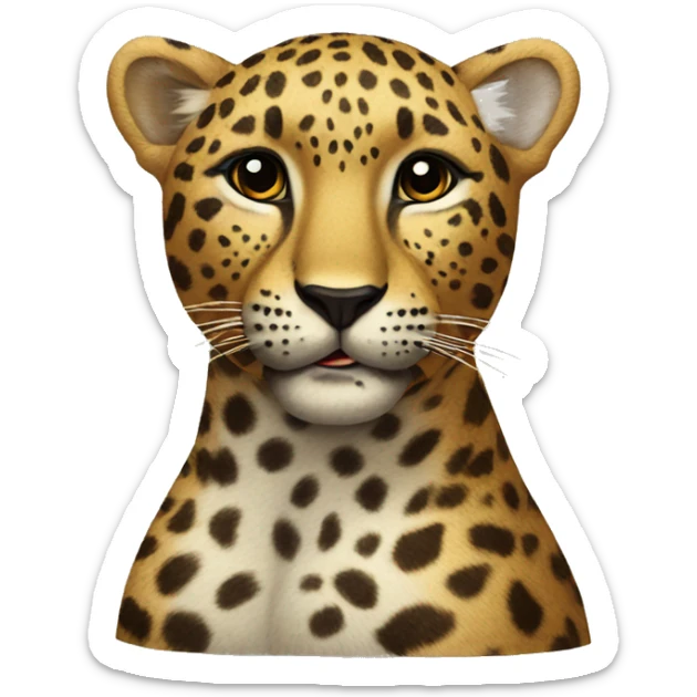 leopard sticker