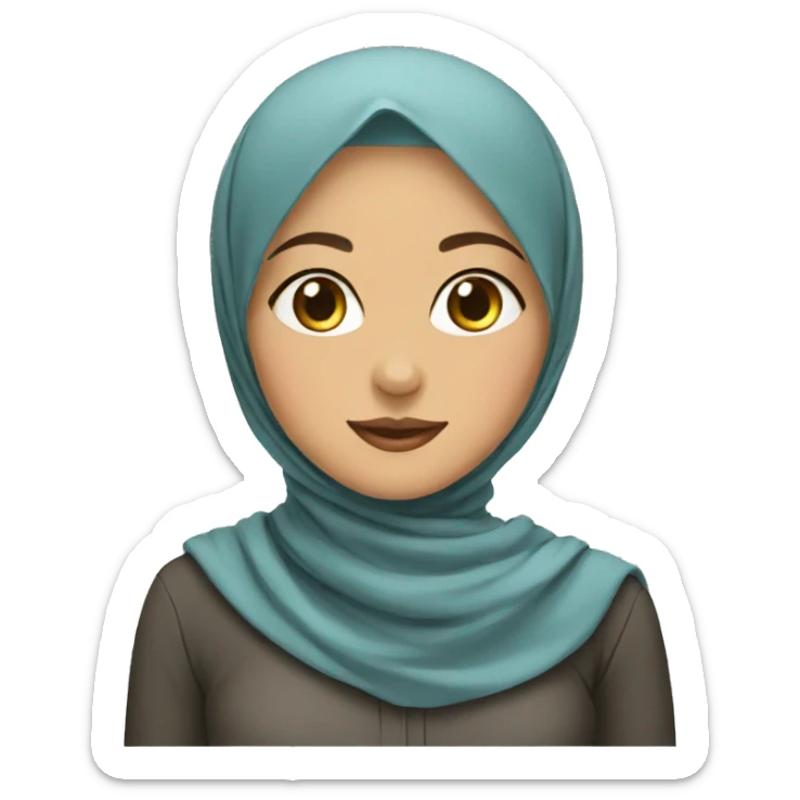 Hijab girl sticker