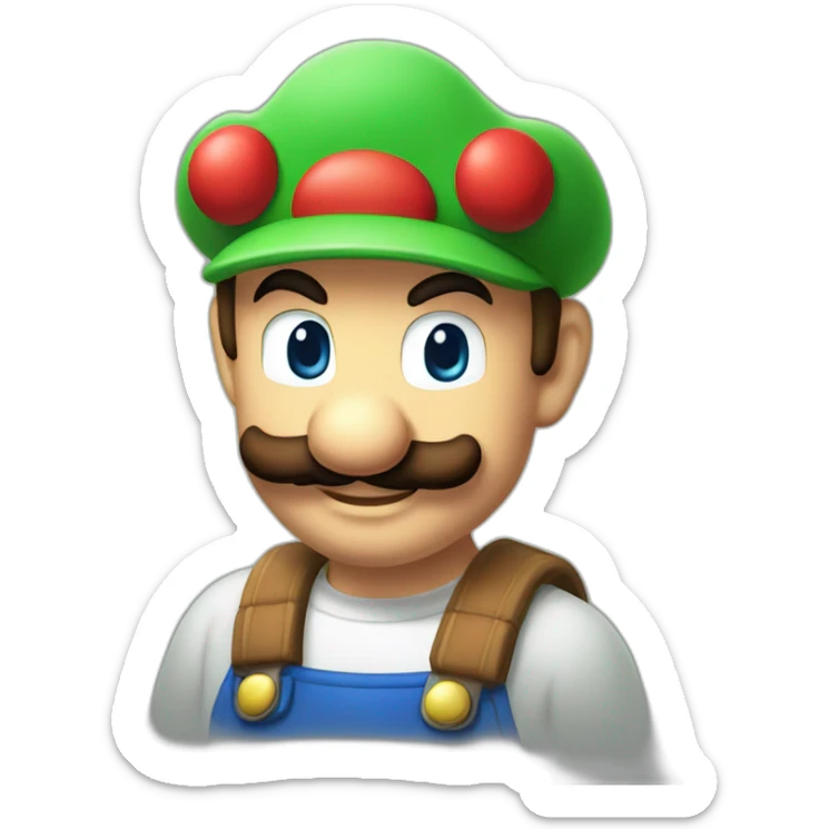 Mario and Luigi sticker