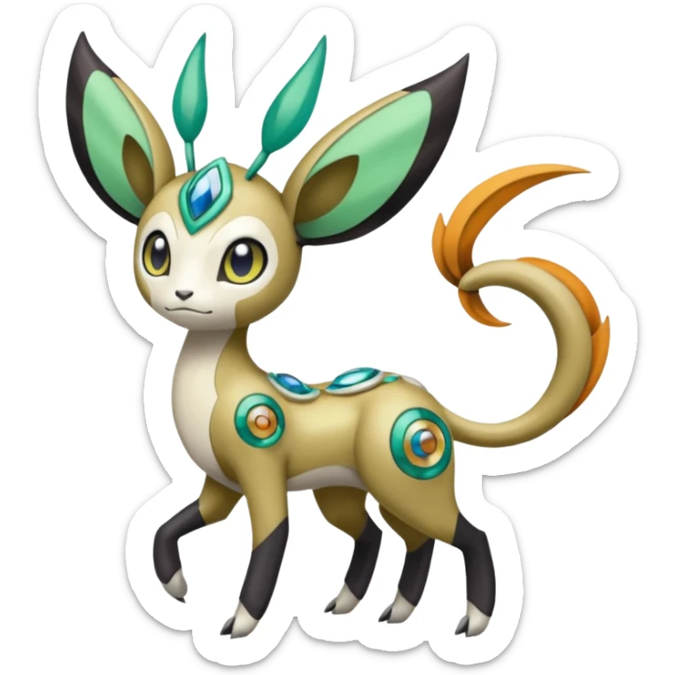 Meloetta-Vernid-Fionbri-Pokémon-Digimon-Fakémon-fusion-hybrid-creature sticker