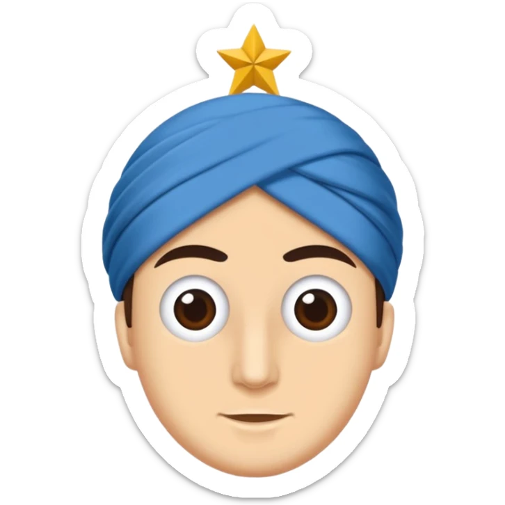 DOĞU TÜRKİSTAN BAYRAĞI (İNSANSIZ) AY VE YILDIZ MAVİ BAYRAK sticker