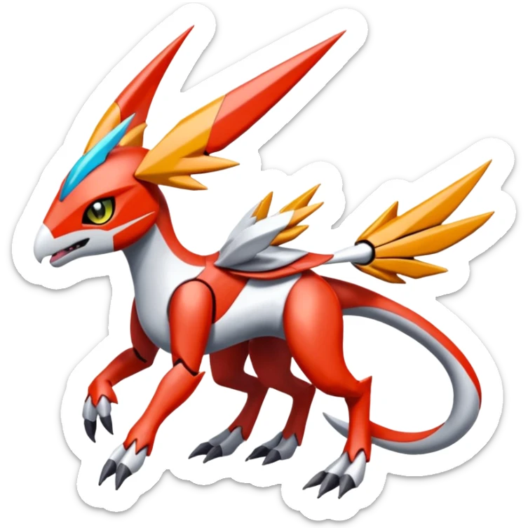 Meloetta-Latias-Wargreymon-Protogen-Pokémon-Digimon-Fakémon-fusion-hybrid-creature sticker