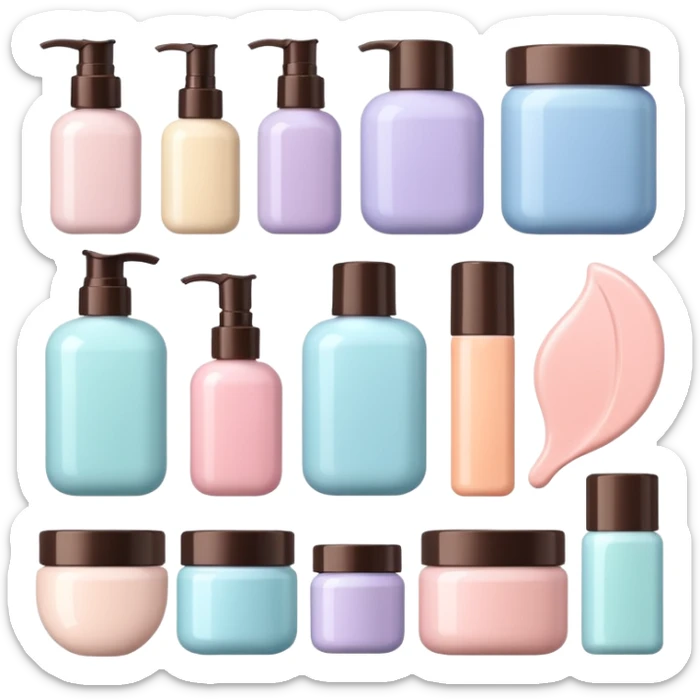 puedes crear un sticker de products de skin care que se vena aesthetic sticker