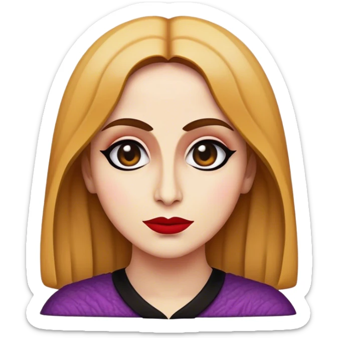 Cinematic Realistic Fairuz Pop Culture Emoji, featuring an iconic portrayal of the legendary singer rendered with vibrant textures and soulful, dynamic lighting. sticker
