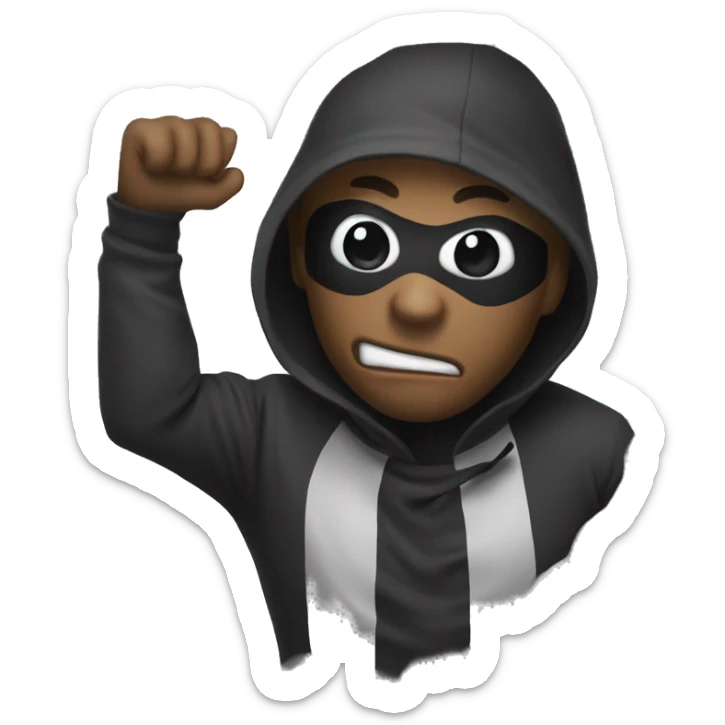 Robber emoji please sticker