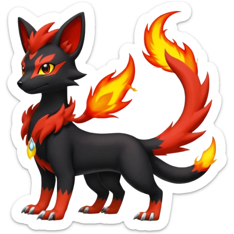 
Houndour-Torracat-
Salandit-Fennekin-Fakémon-Digimon-fusion (full body) sticker