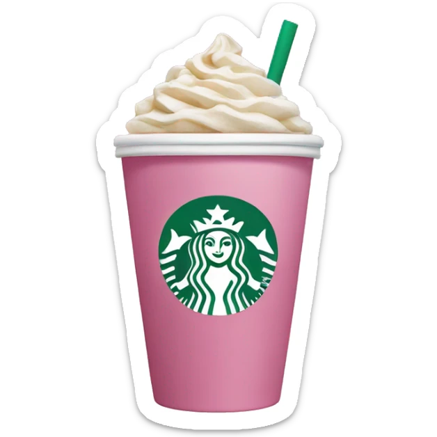 Pink Starbucks sticker