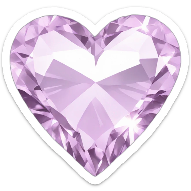 Heart diamond  sticker