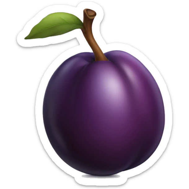 Plum sticker