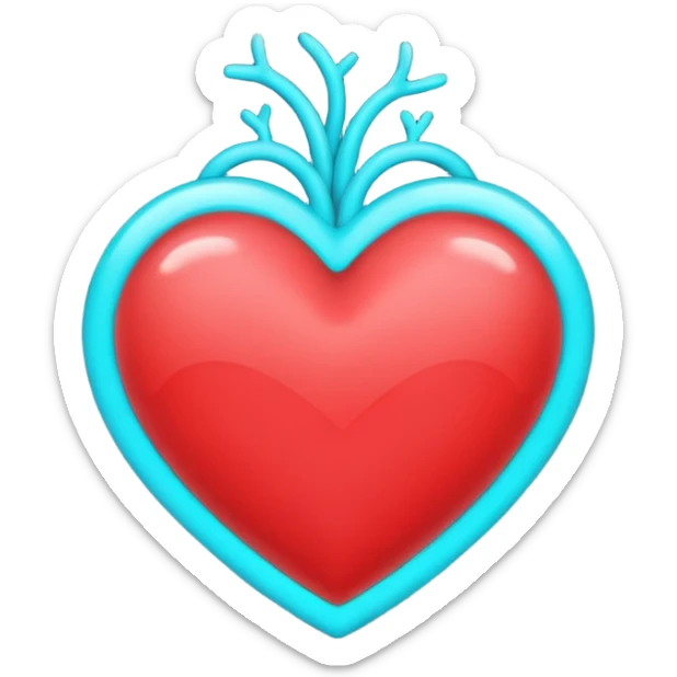 growing heart emoji (💗), but the same color as this heart emoji (🩵). sticker