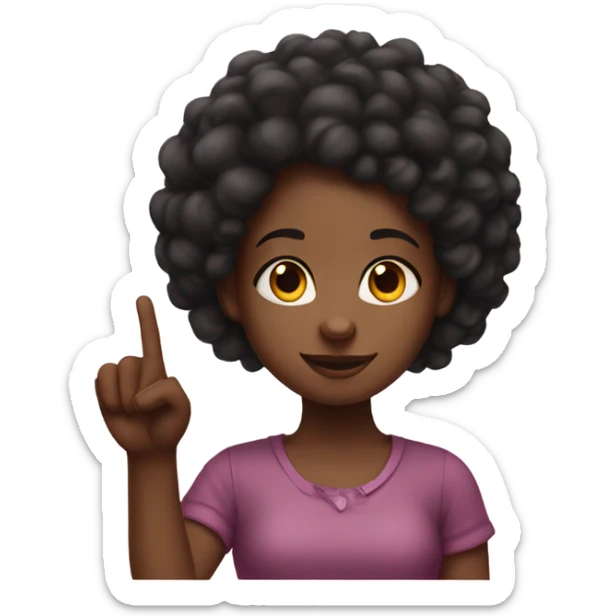 a black girl with a red 30 inch putting up an ok sign with her fingers sticker