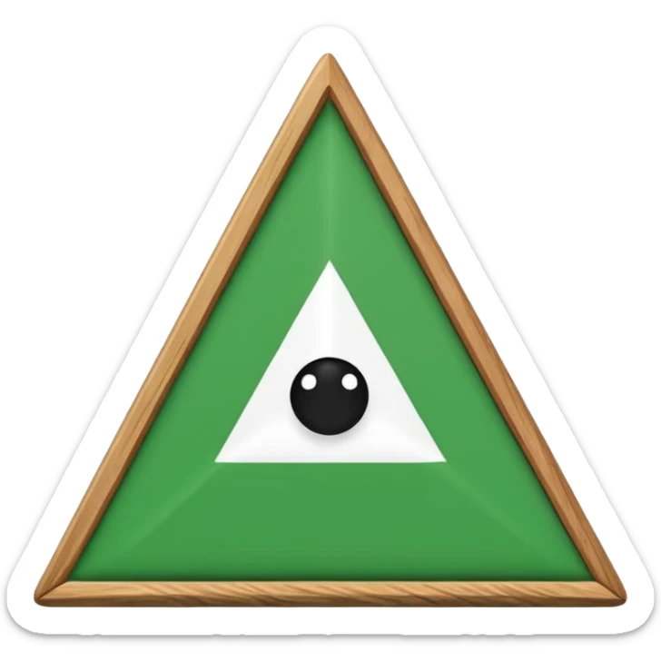 solo una bandera simple, un palo y una bandera verde triangular en forma de pico, sin emojis de cara encima sticker