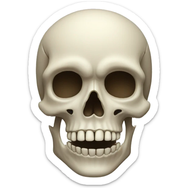 skull face sticker