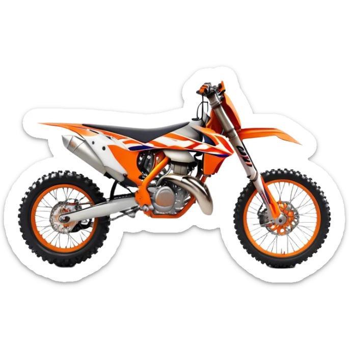 KTM Dirtbike - KTM 250 SX (Model Year: 2021) (Iconic colour: Orange) sticker