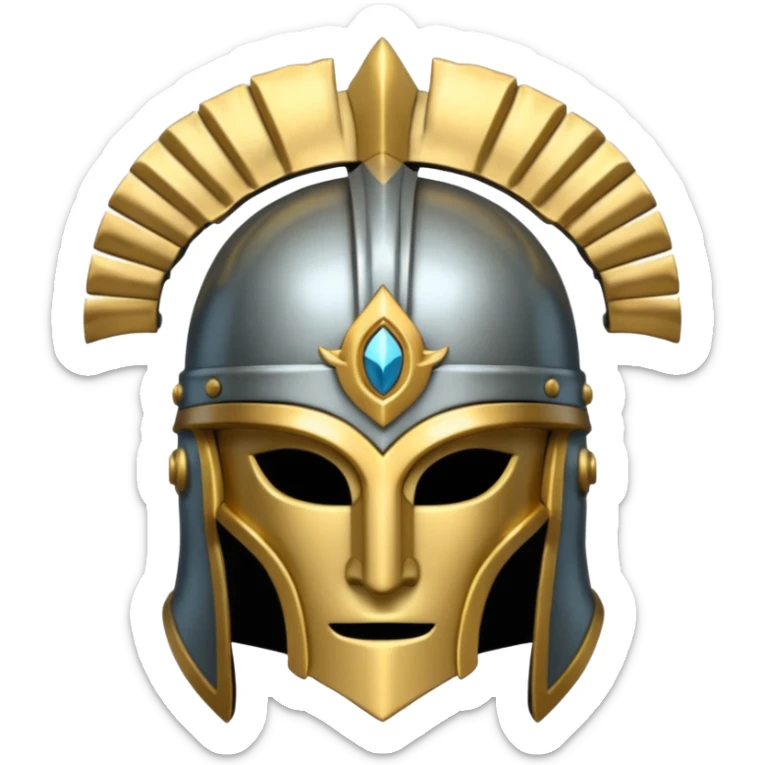 Casco de gerreros sticker