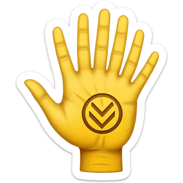 Please create the famous YVL handing used by playboicarti in a yellow skin tone sticker