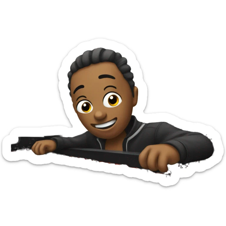 Emoji playing piano  sticker