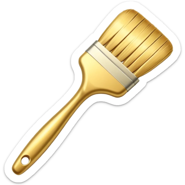golden brush sticker