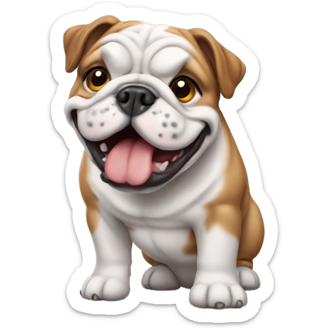English bulldog  sticker