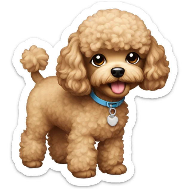 Toy poodle  sticker