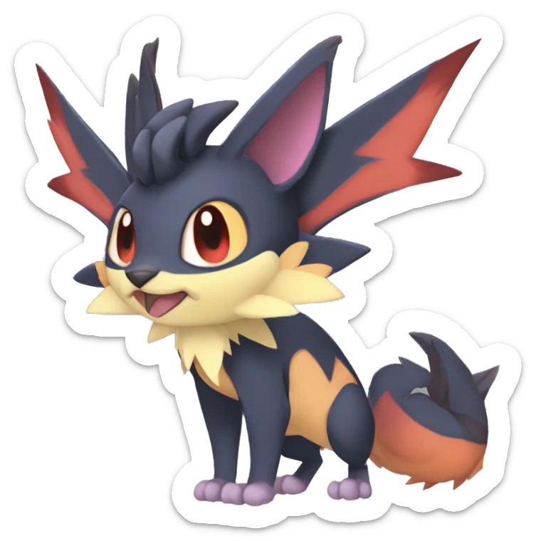 Noivern-Zorua-Nargacuga-Torracat-Fakemon-hybrid full body sticker