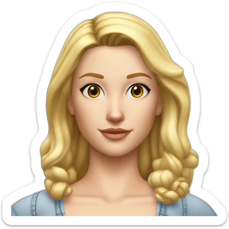 Sims+4+Nancy+Landgraab-Woman-blonde-hair-perfectly-centered+golden-ratio sticker