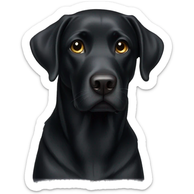 black lab sticker