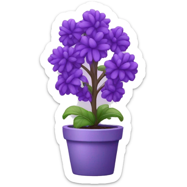 Purple plant sticker