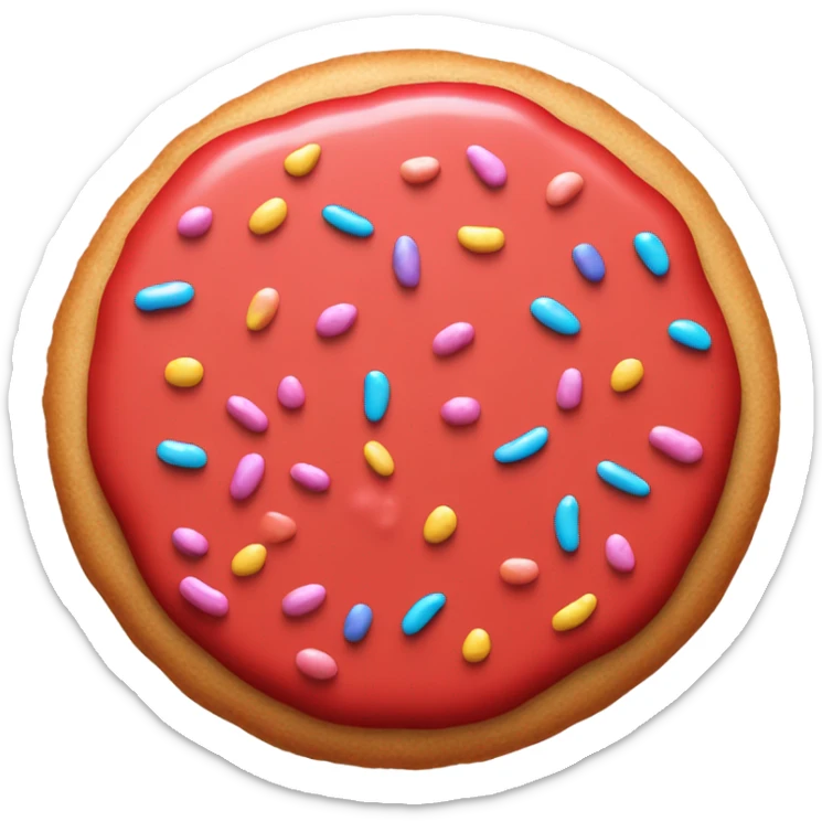 Red cookie sticker