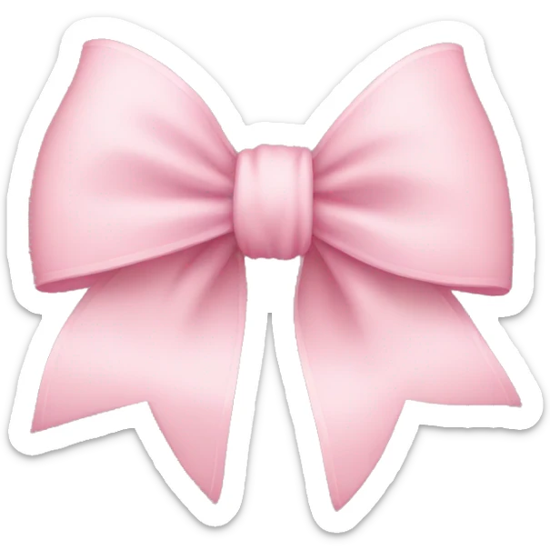 Light pink bow sticker