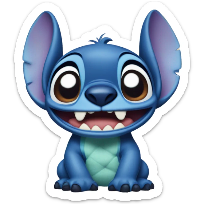 Stitch from lilo and stitch sticker