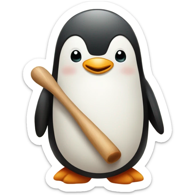 Penguin baker sticker