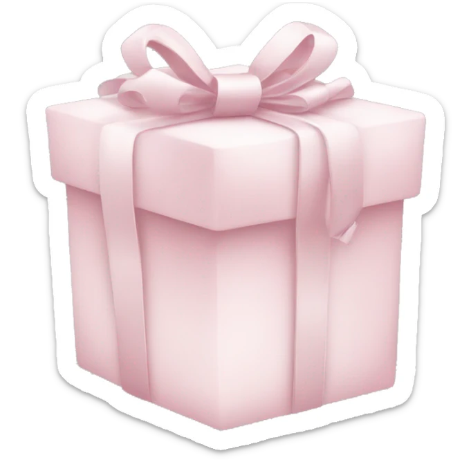 Light pink Christmas gifts under a white Christmas tree  sticker
