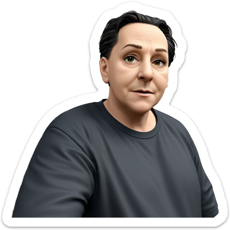 solo boy in black shirt sticker