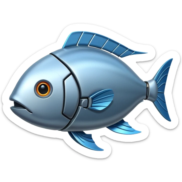 robotic fish sticker