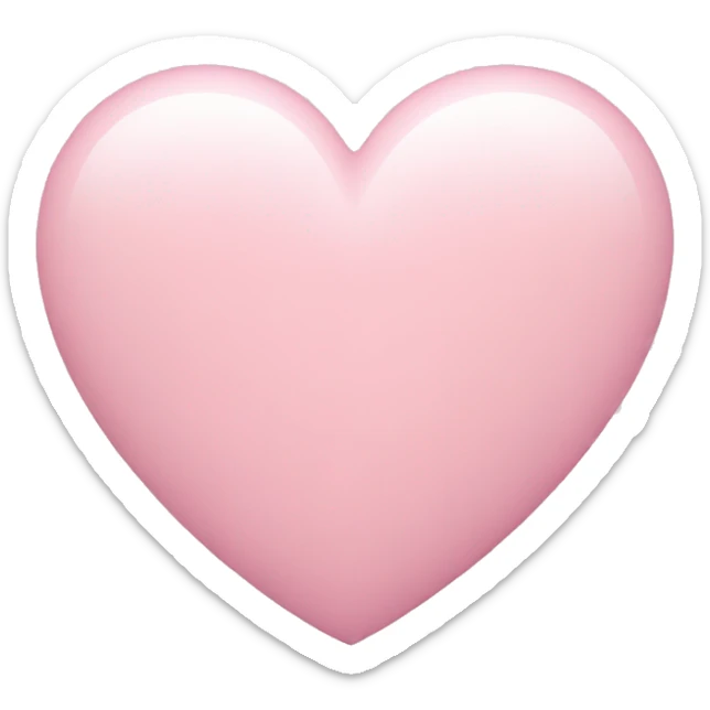 pastel pink heart sticker