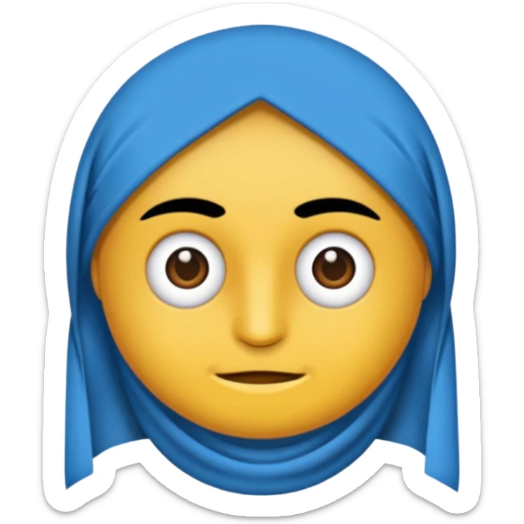 İnsan olmucak .dedimm Yuvarlak mavi bir çember içine Siyah tik yap insan kafası olmucakkkkk sticker