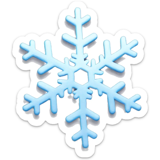 snowflake sticker