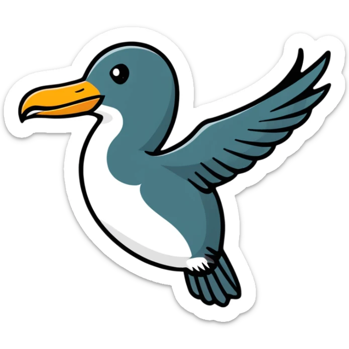 Liver bird, mythical bird symbol of Liverpool, cormorant-like bird with outstretched wings sticker