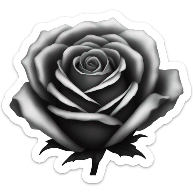 black rose sticker