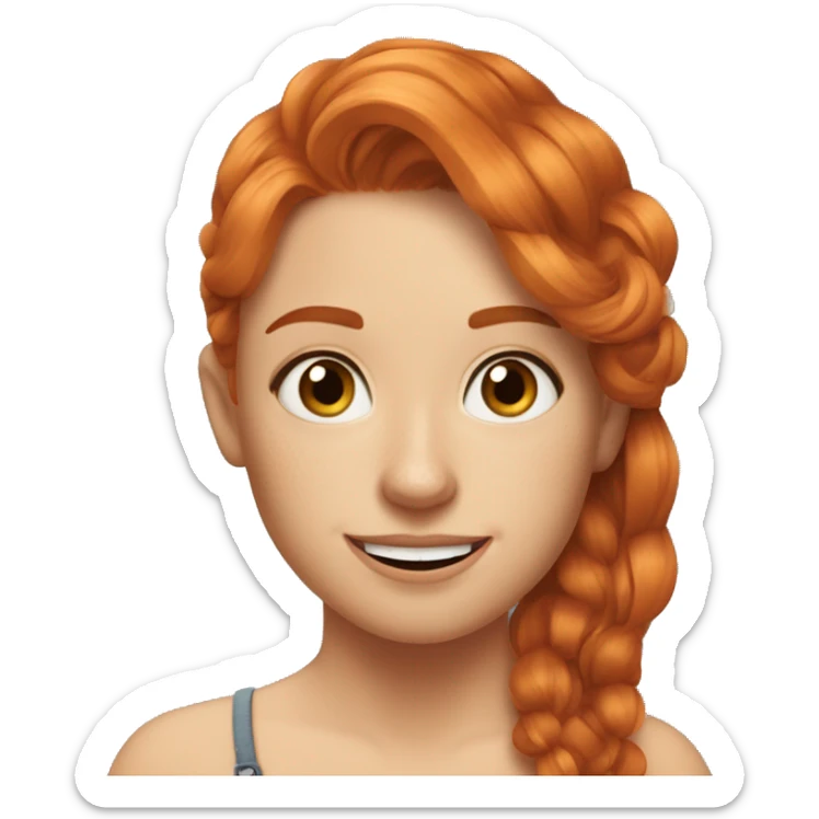 Pilar Sousa Youtuber Tu luz no es lo que haces Ginger hair Girl sticker