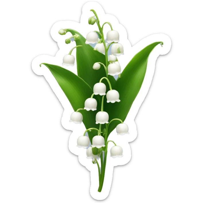 lily of the valley sticker