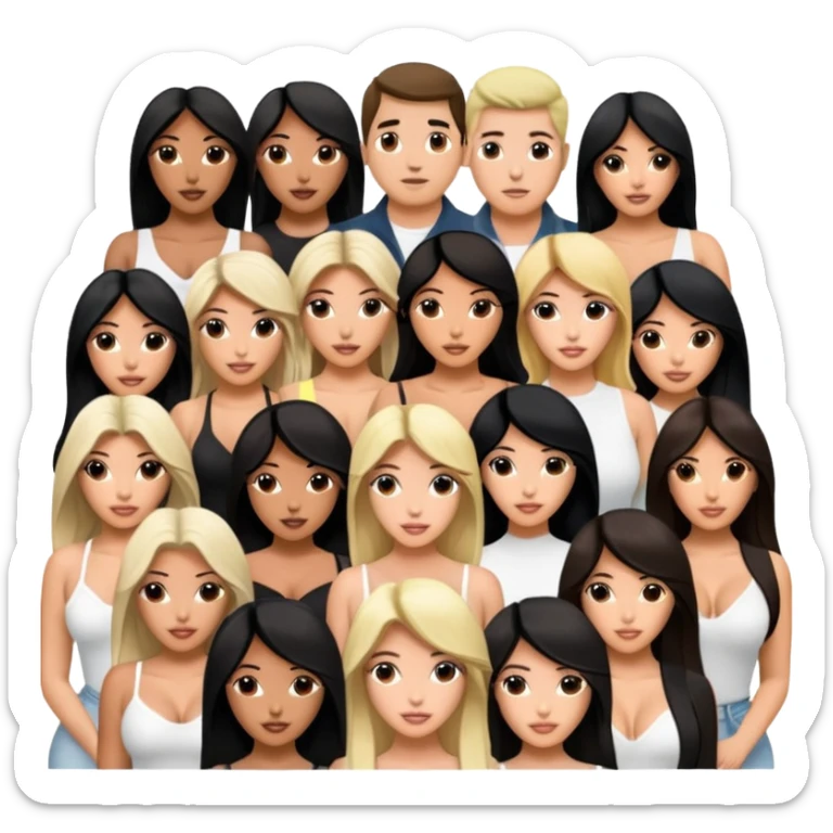 Josh King Madrid JetSet, Tefi Valenzuela, Ana Cheri, Valeria Orsini, Timiree, Kim Kardashian , Kylie Jenner, Narmin Assira, Jamie Maelani, Ashley Flores, Dan Fleyshman, DanielG, Shelby Sapp sticker