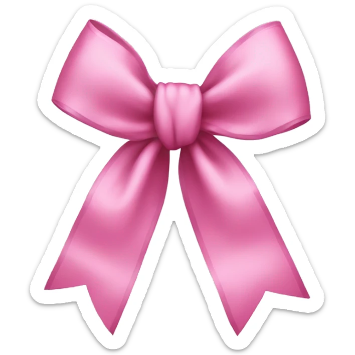 Pink bow sticker