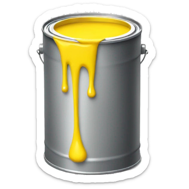 Yellow Paint Can  sticker