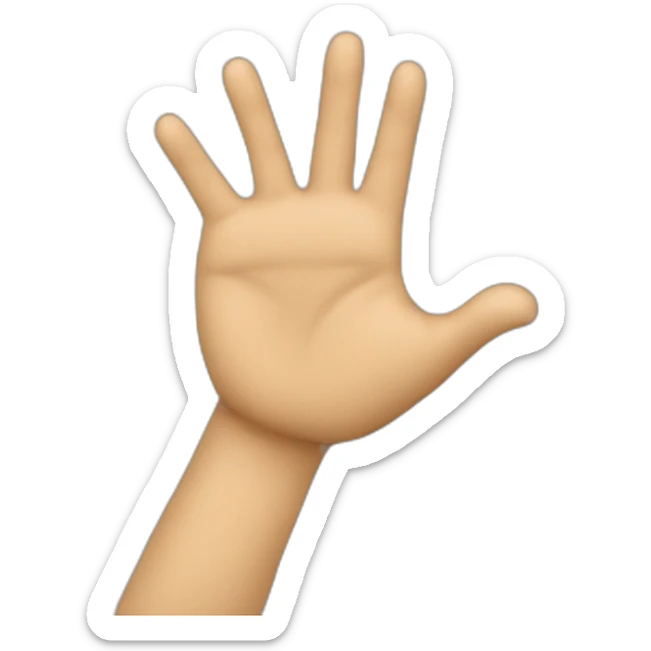 Emoji qui est étonné ouvrant grand les yeux et mettant ses mains derrière sa tête sticker