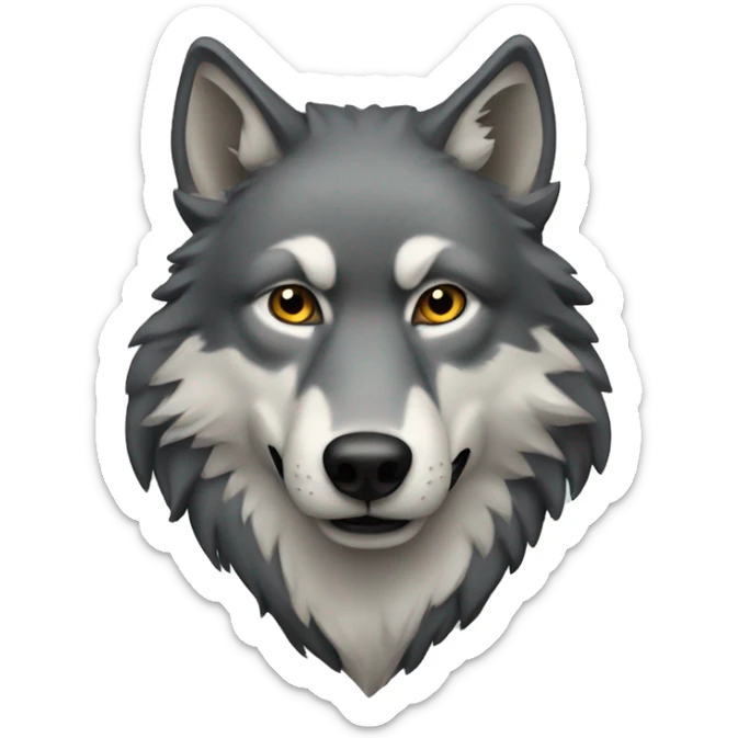 wolf sticker