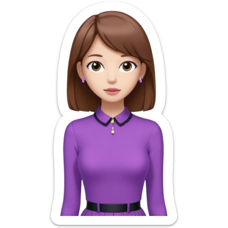 Pelo castaño,delgada,alta, mi color favorito es el lila me gusta lo coquet y lo asthetic,estoy asiendo mi Glow up y soy fan a BLAK PINK 🖤🩷 sticker