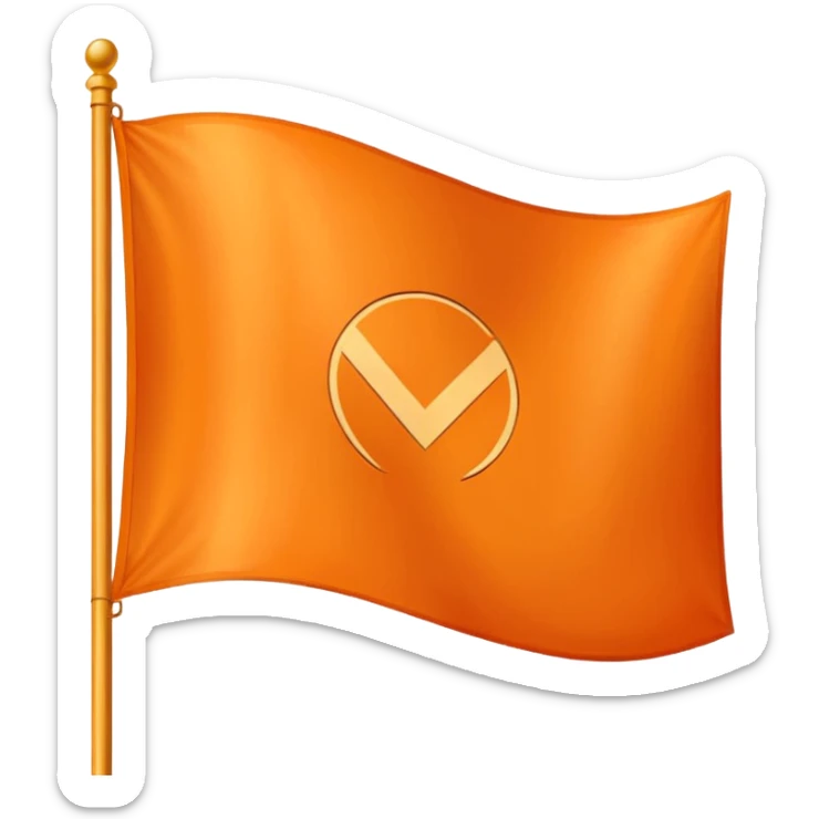 Make emoji use orange flag and 🪯 thise emoji,emoji fit in flage this 🪯 sticker